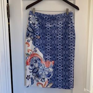 Moulinette Soeurs Floral Print Pencil Skirt